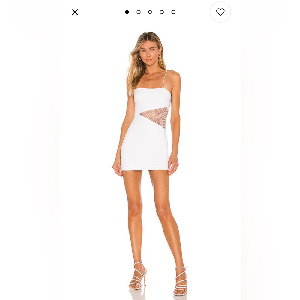 Superdown- Cia Mini Dress in White